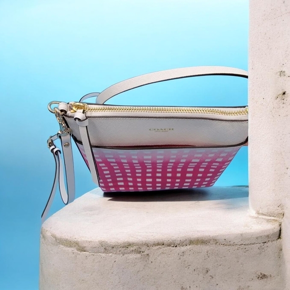 Coach Ombre Pink and Cream Shoulder Bag - Picture 2 of 3